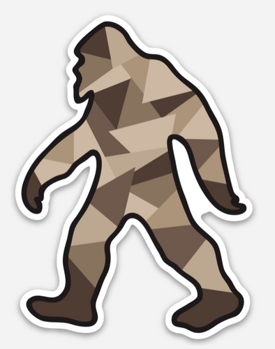 Camo Bigfoot Sticker