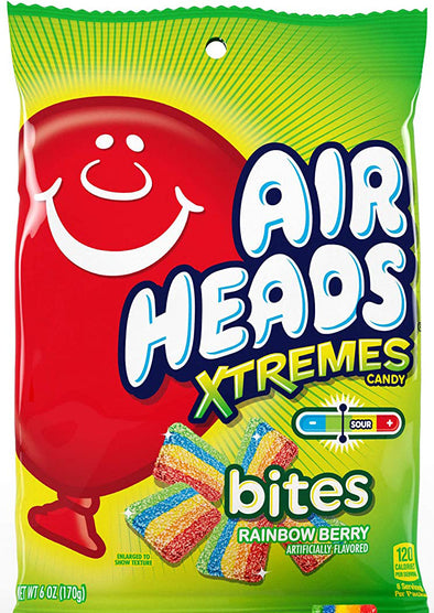 Airheads Xtremes Rainbow Berry Bites 6oz Bag