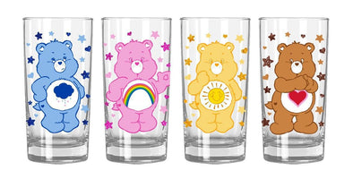 Care Bears Hearts Glitter 4 pcs. Glass Set