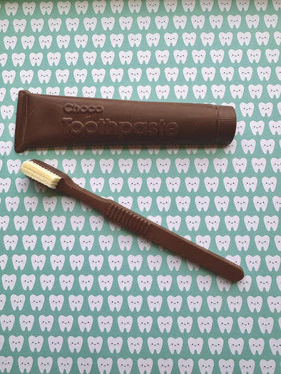Chocolate Toothbrush & Toothpaste