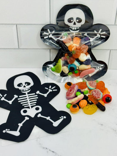 Skelton Bag with Halloween Gummy Mix