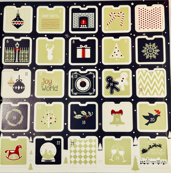 Assorted Homemade Chocolate Advent Calendar