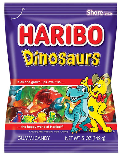 Haribo Gummi Dinosaurs 5oz Bag