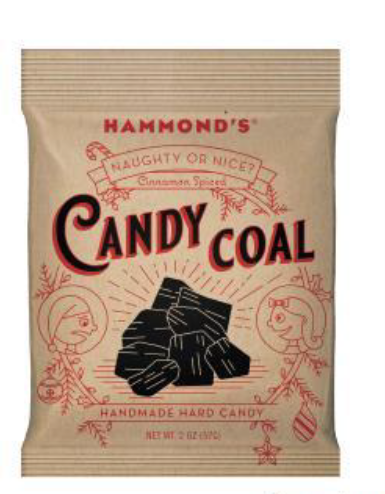 Hammond's Handmade Candy Coal 2oz Bag