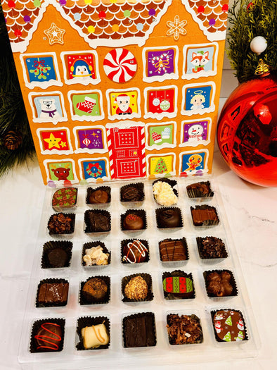 Assorted Homemade Chocolate Advent Calendar