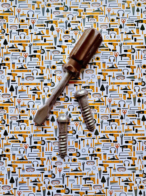 Chocolate Screw Driver w/ screws - large