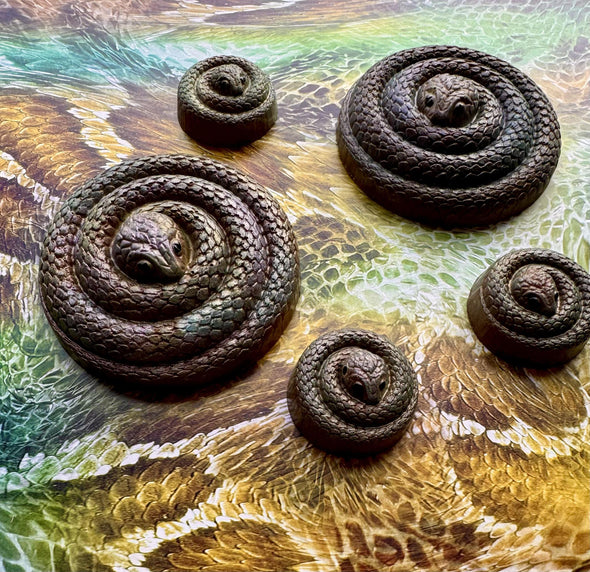 Chocolate Coiled Snakes- 4pk