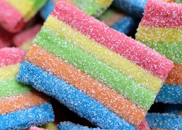 Sour Rainbow Belt Bites