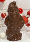 Large Classic Flat Chocolate Santa