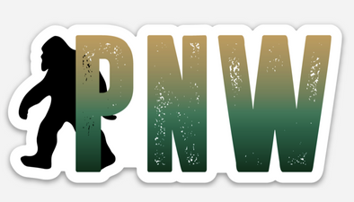 PNW Bigfoot Sticker