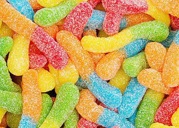 Sour Mini Neon Gummi Worms