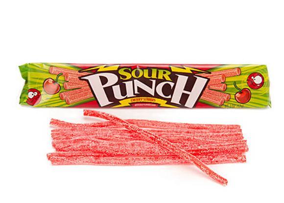 Sour Punch Cherry Straws