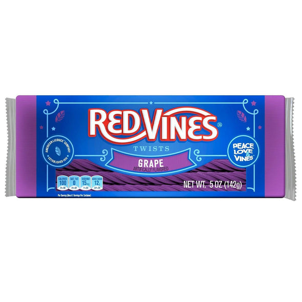 Red Vines Grape Licorice Candy Twists
