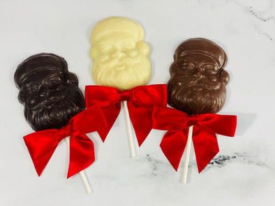 Chocolate Santa Face Lollipop
