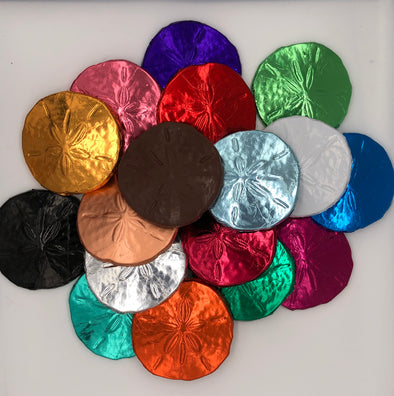 Solid Chocolate Foil Wrapped Sand Dollar
