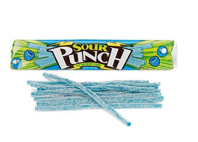 Sour Punch Blue Raspberry Straws