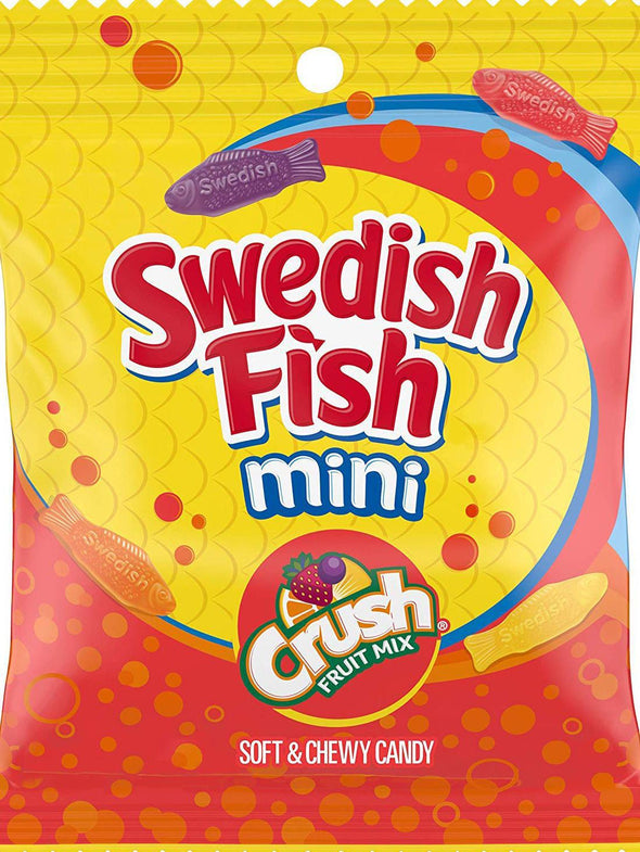 Mini Swedish Fish Crush Fruit Mix 5oz Bag