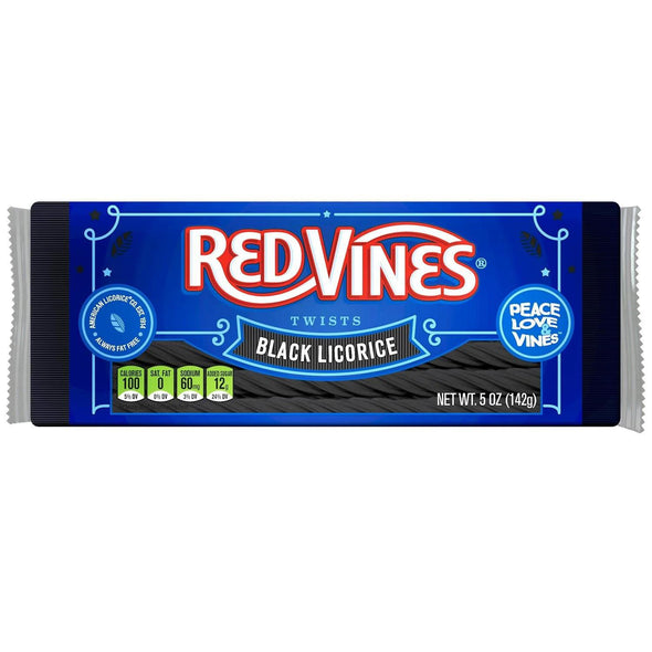 Red Vines Black Licorice Candy Twists