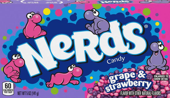 Nerds Throwback Grape and Strawberry Theater Box 5oz